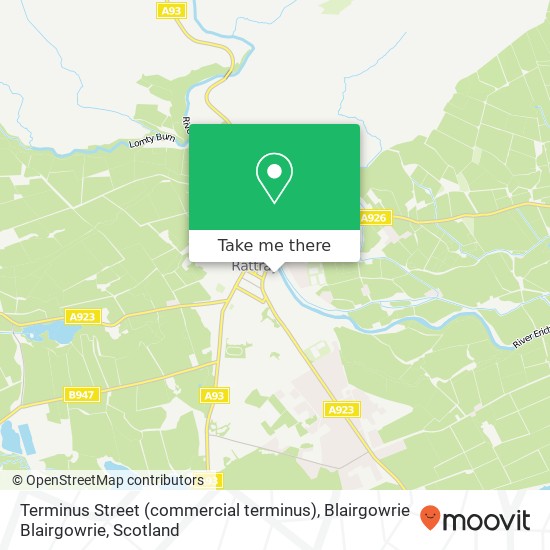 Terminus Street (commercial terminus), Blairgowrie Blairgowrie map