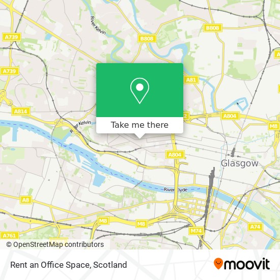 Rent an Office Space map