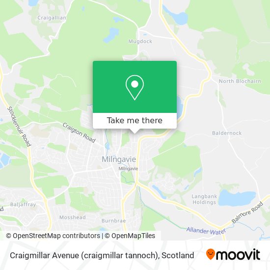 Craigmillar Avenue (craigmillar tannoch) map