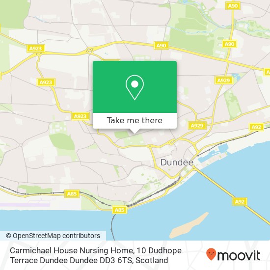 Carmichael House Nursing Home, 10 Dudhope Terrace Dundee Dundee DD3 6TS map