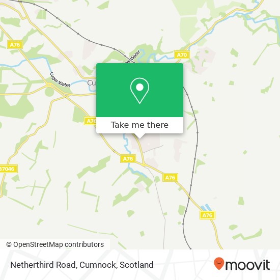 Netherthird Road, Cumnock map