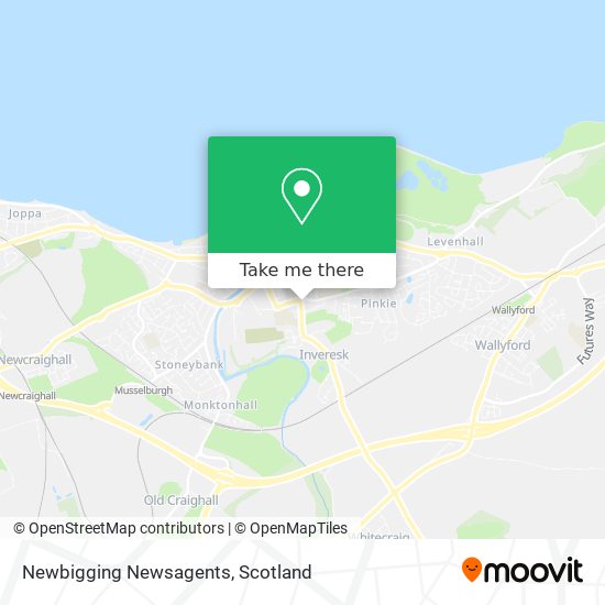 Newbigging Newsagents map