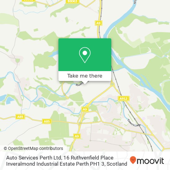 Auto Services Perth Ltd, 16 Ruthvenfield Place Inveralmond Industrial Estate Perth PH1 3 map