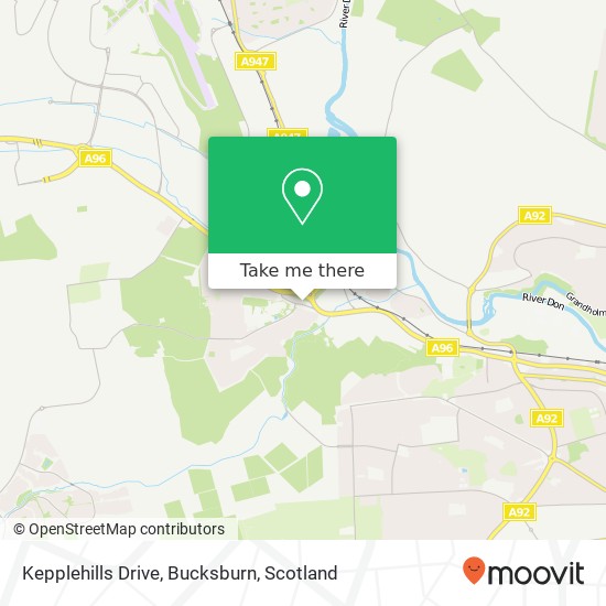 Kepplehills Drive, Bucksburn map
