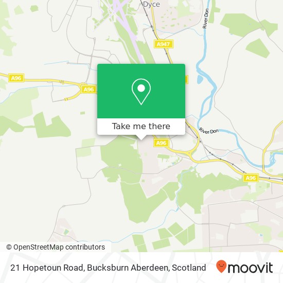 21 Hopetoun Road, Bucksburn Aberdeen map