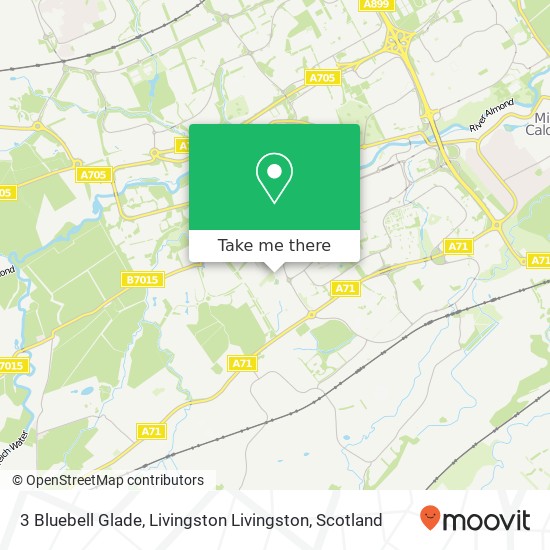 3 Bluebell Glade, Livingston Livingston map