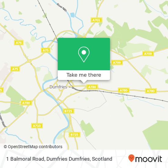 1 Balmoral Road, Dumfries Dumfries map