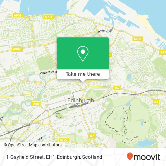 1 Gayfield Street, EH1 Edinburgh map