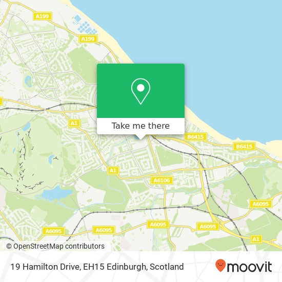 19 Hamilton Drive, EH15 Edinburgh map