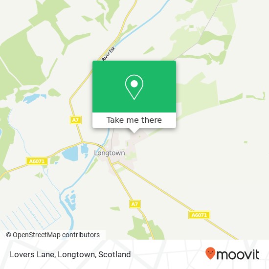 Lovers Lane, Longtown map