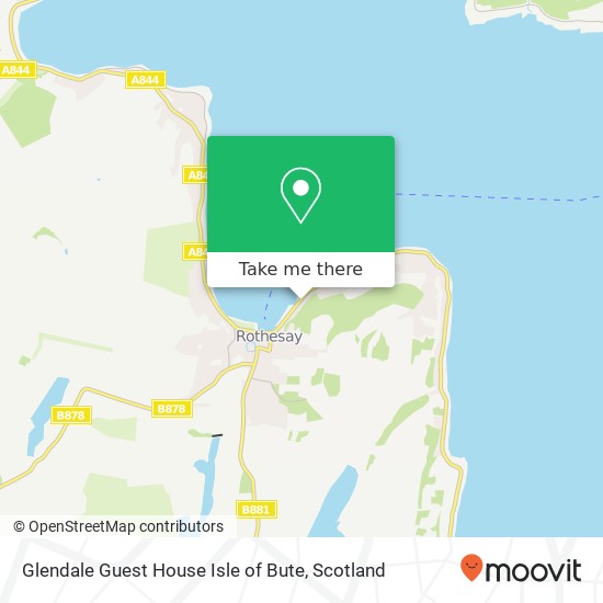 Glendale Guest House Isle of Bute map