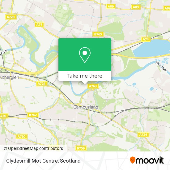 Clydesmill Mot Centre map