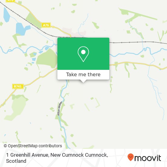 1 Greenhill Avenue, New Cumnock Cumnock map