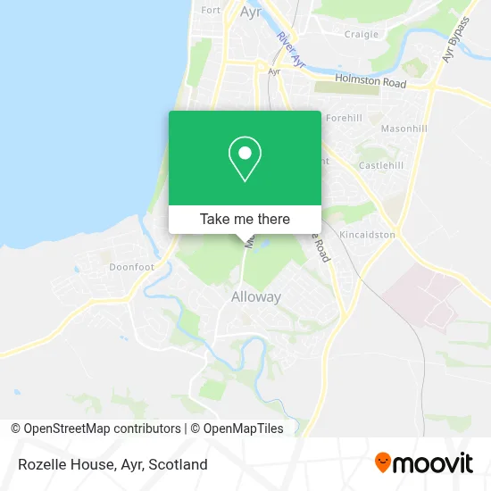 Rozelle House, Ayr map