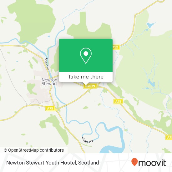 Newton Stewart Youth Hostel map