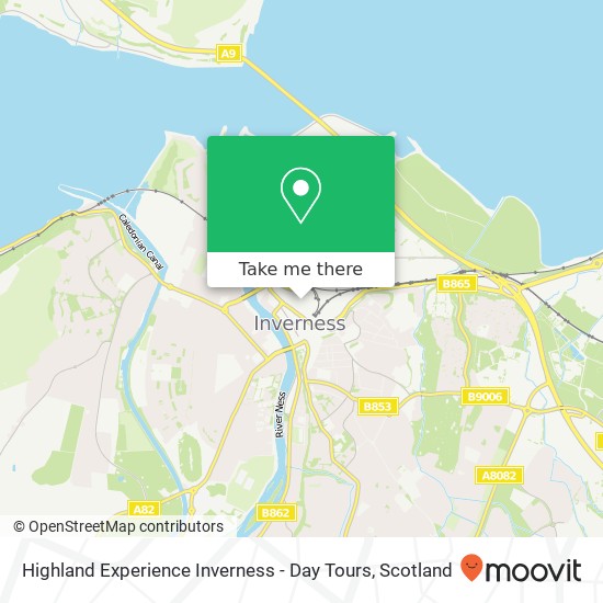 Highland Experience Inverness - Day Tours map