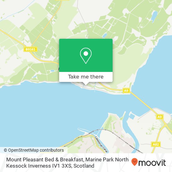 Mount Pleasant Bed & Breakfast, Marine Park North Kessock Inverness IV1 3XS map