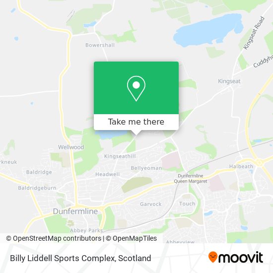 Billy Liddell Sports Complex map