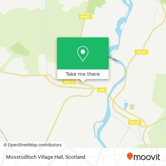 Mosstodloch Village Hall map