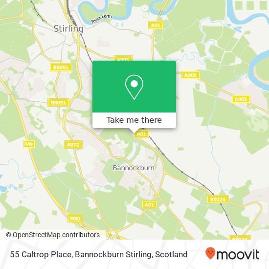 55 Caltrop Place, Bannockburn Stirling map