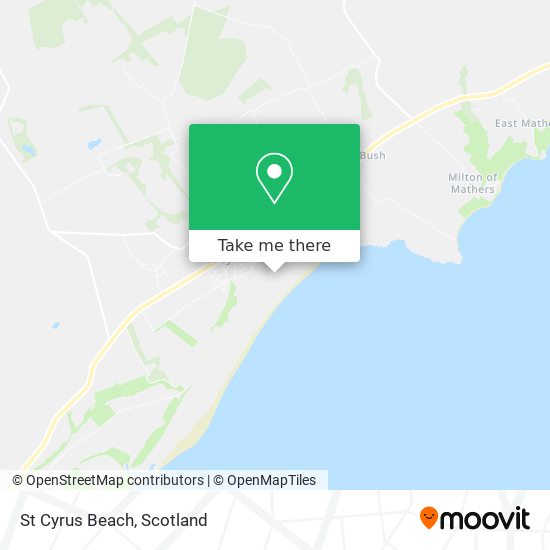 St Cyrus Beach map