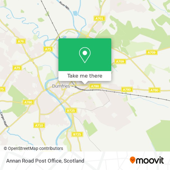 Annan Road Post Office map