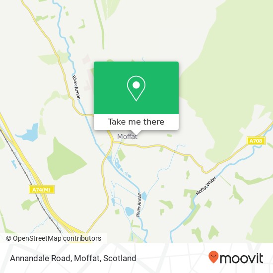 Annandale Road, Moffat map
