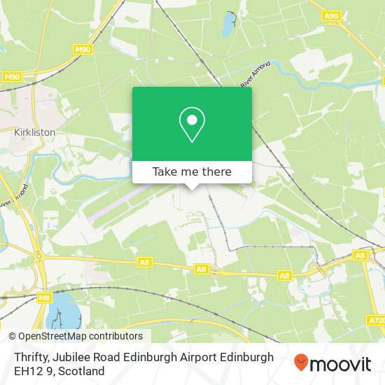 Thrifty, Jubilee Road Edinburgh Airport Edinburgh EH12 9 map