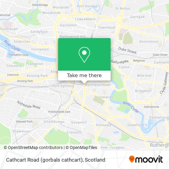 Cathcart Road (gorbals cathcart) map