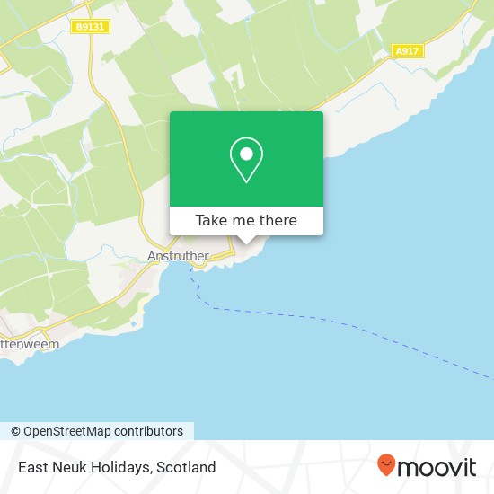 East Neuk Holidays map