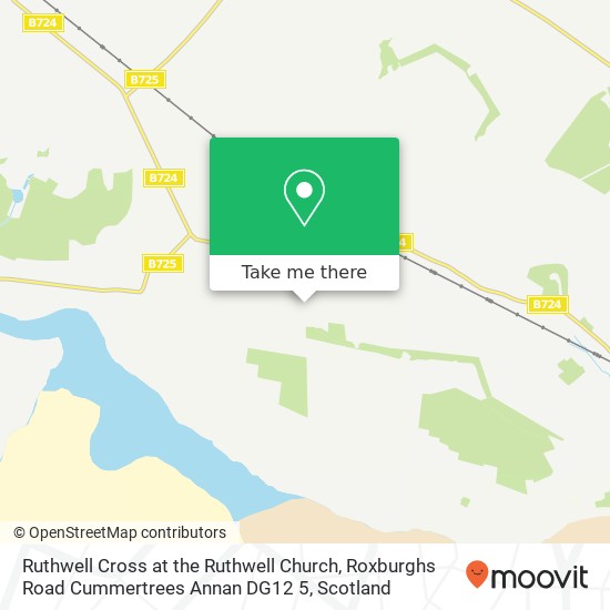 Ruthwell Cross at the Ruthwell Church, Roxburghs Road Cummertrees Annan DG12 5 map