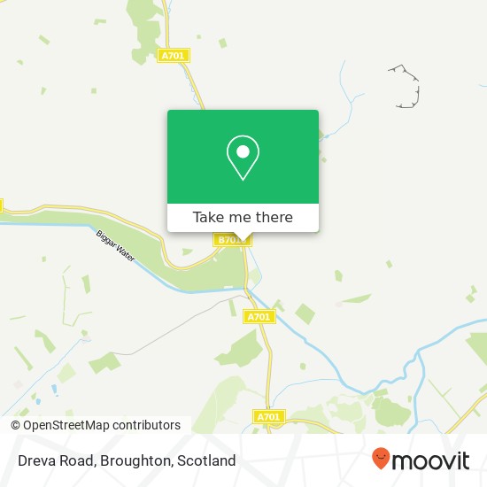 Dreva Road, Broughton map
