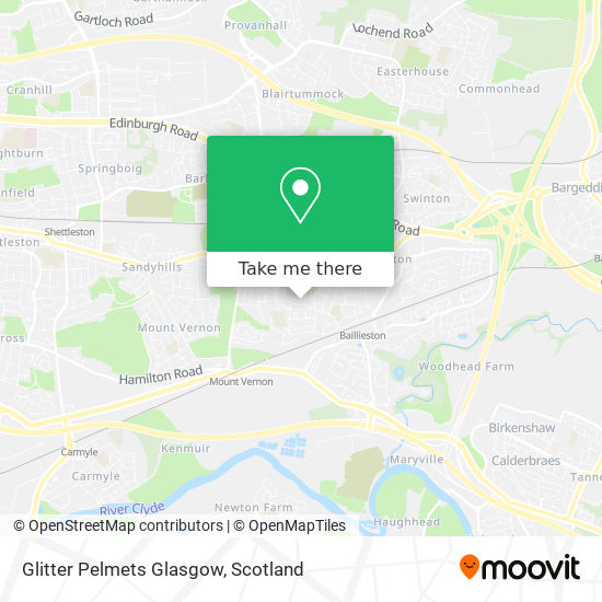 Glitter Pelmets Glasgow map