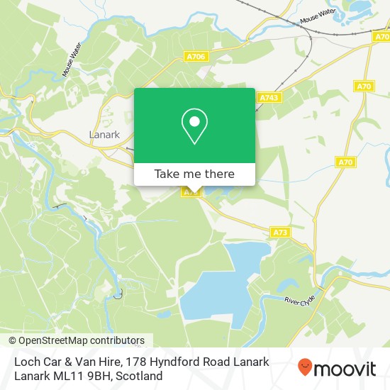 Loch Car & Van Hire, 178 Hyndford Road Lanark Lanark ML11 9BH map