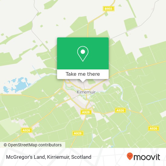 McGregor's Land, Kirriemuir map