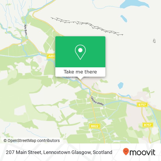 207 Main Street, Lennoxtown Glasgow map
