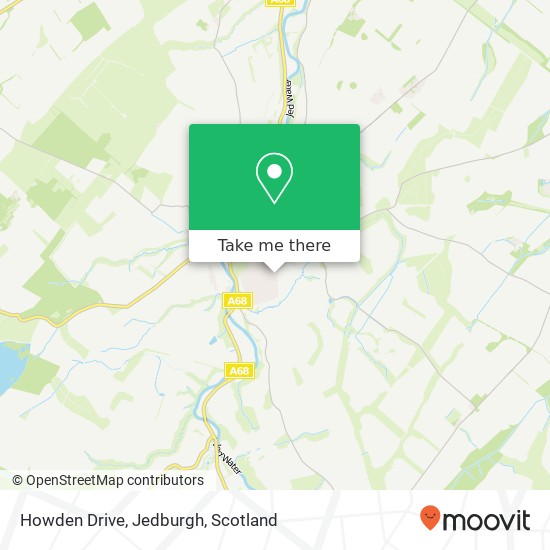 Howden Drive, Jedburgh map