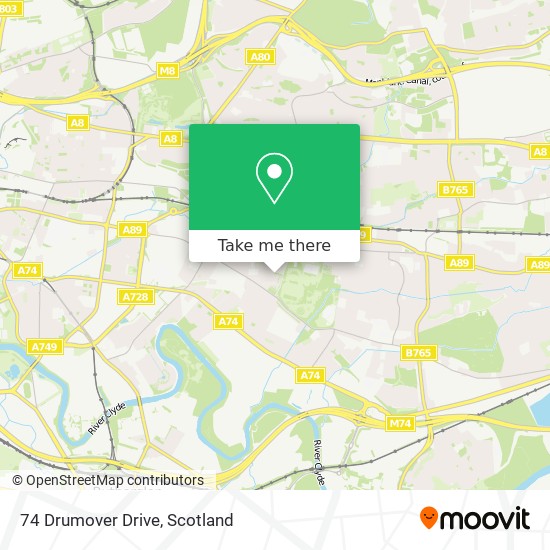 74 Drumover Drive map