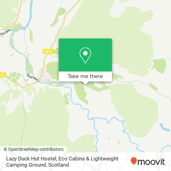 Lazy Duck Hut Hostel, Eco Cabins & Lightweight Camping Ground map