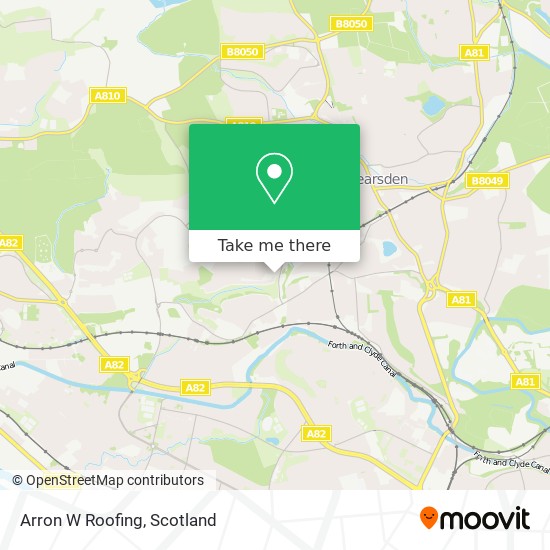 Arron W Roofing map