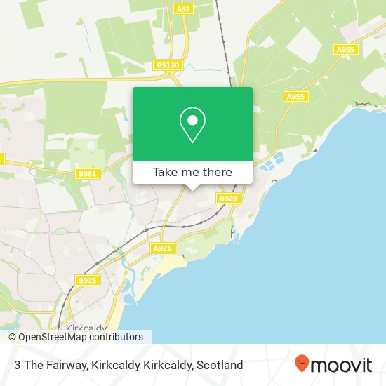 3 The Fairway, Kirkcaldy Kirkcaldy map