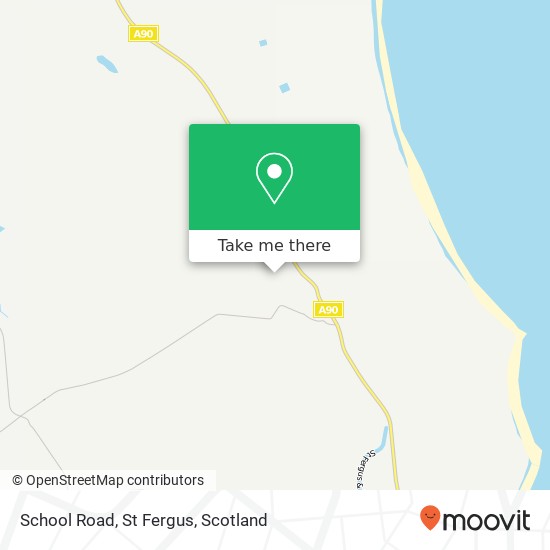 School Road, St Fergus map