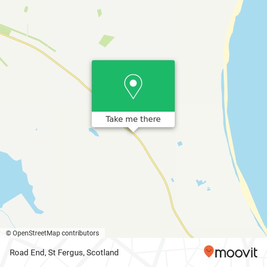 Road End, St Fergus map
