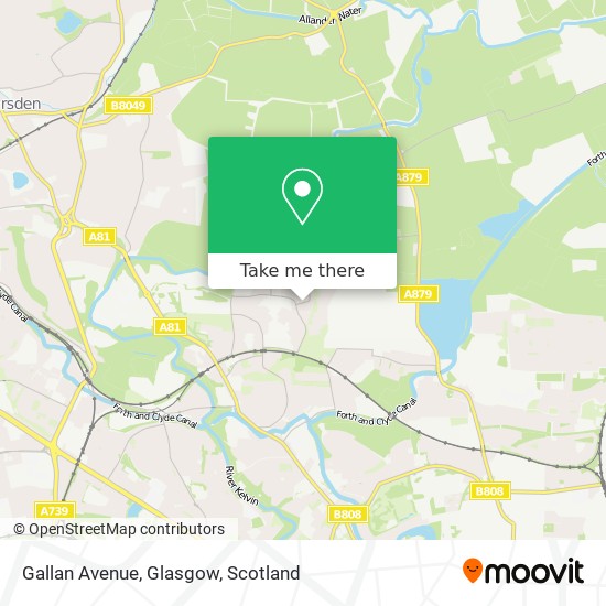Gallan Avenue, Glasgow map