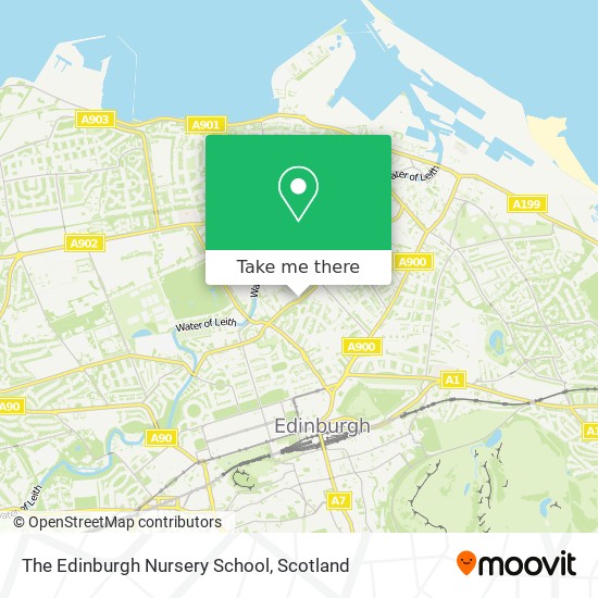 The Edinburgh Nursery School map