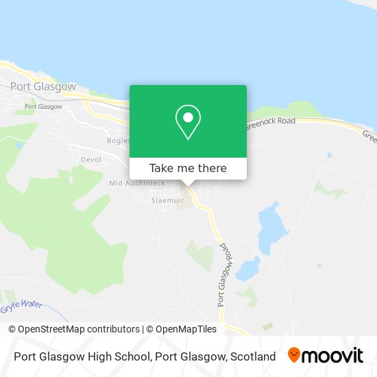Port Glasgow High School, Port Glasgow map