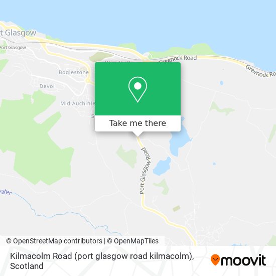 Kilmacolm Road (port glasgow road kilmacolm) map