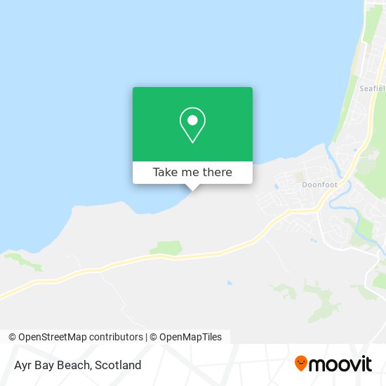 Ayr Bay Beach map