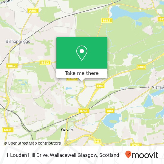 1 Louden Hill Drive, Wallacewell Glasgow map