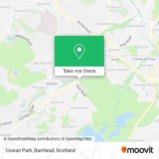 Cowan Park, Barrhead map